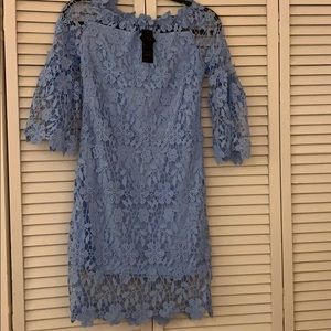 Gorgeous Auxo light blue lace dress